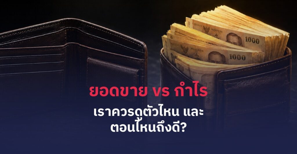 ยอดขาย vs กำไร วิเคราะห์ข้อมูล